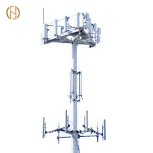 Hot Dip Galvanized Communication Monopole Pole Wifi Tower